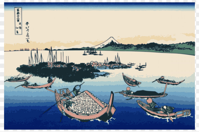 Mount Fuji Thirty-six Views Of The Great Wave Off Kanagawa Musashi Province Edo PNG