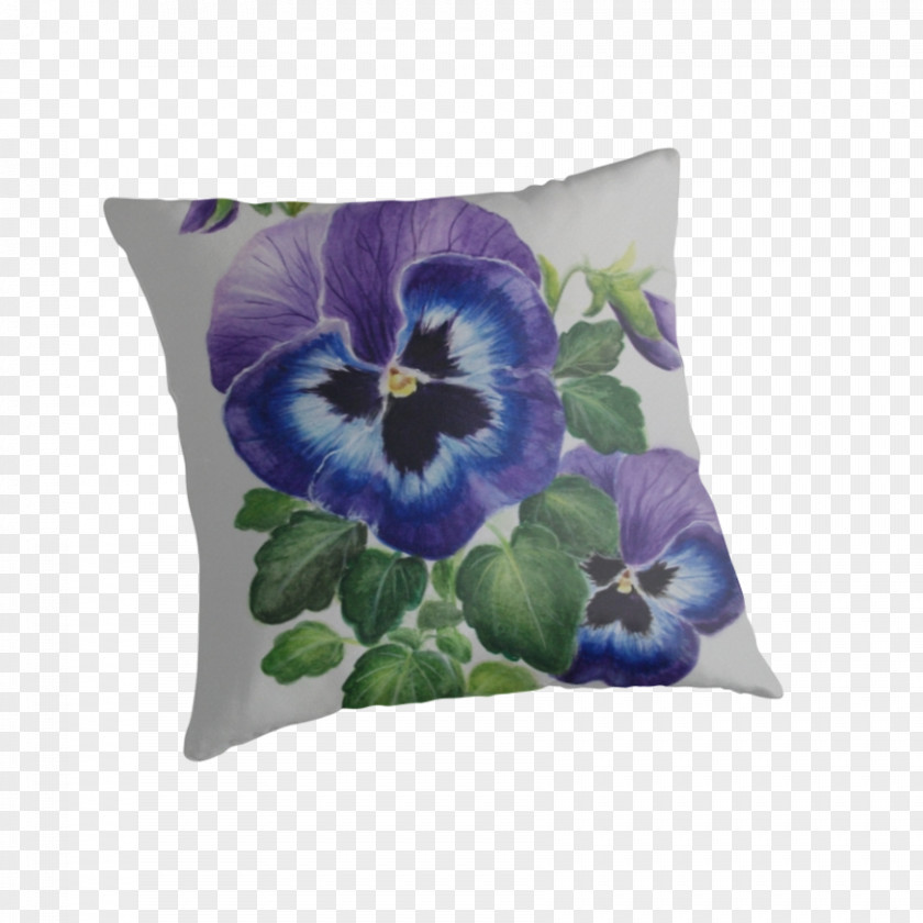 Pillow Pansy Throw Pillows Cushion Blume PNG