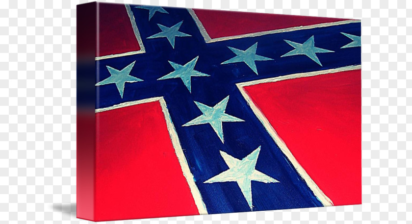 Confederate Flag Blue Carpet Star Groundcover PNG