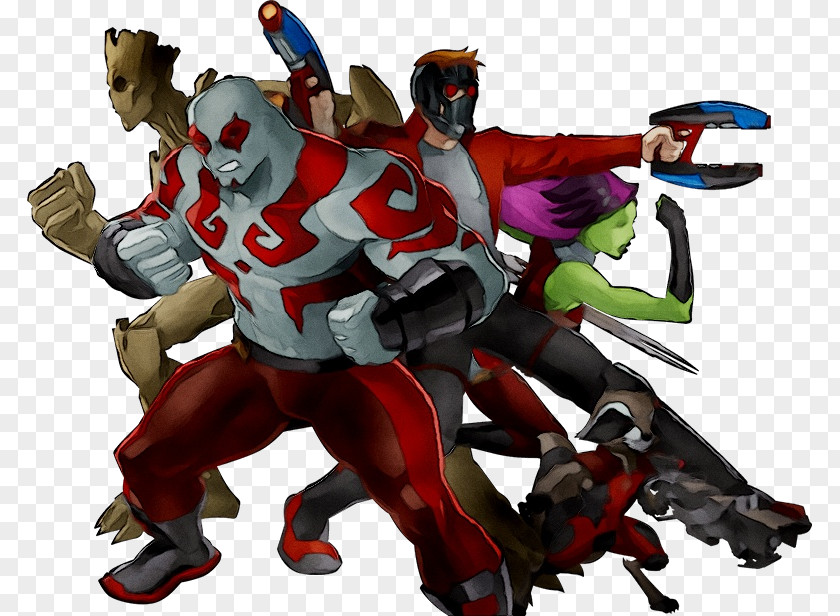 Disney Infinity: Marvel Super Heroes Groot Star-Lord Rocket Raccoon Drax The Destroyer PNG