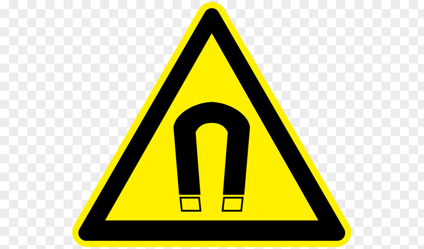 Field Hazard Symbol Magnetic Warning Sign Craft Magnets PNG