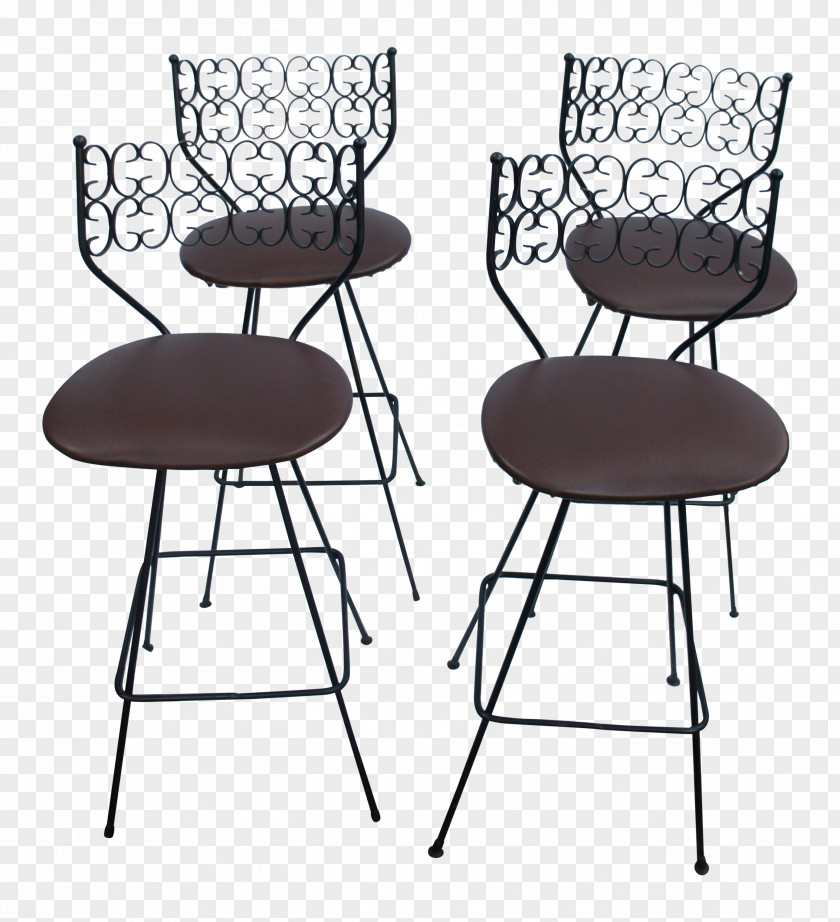 Iron Stool Bar Table Chair Furniture Seat PNG