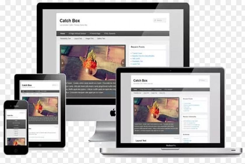 Responsive Web Design WordPress Blogger PNG