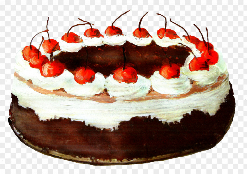 Cherry Chocolate Cake Cheesecake Torte Fruitcake PNG