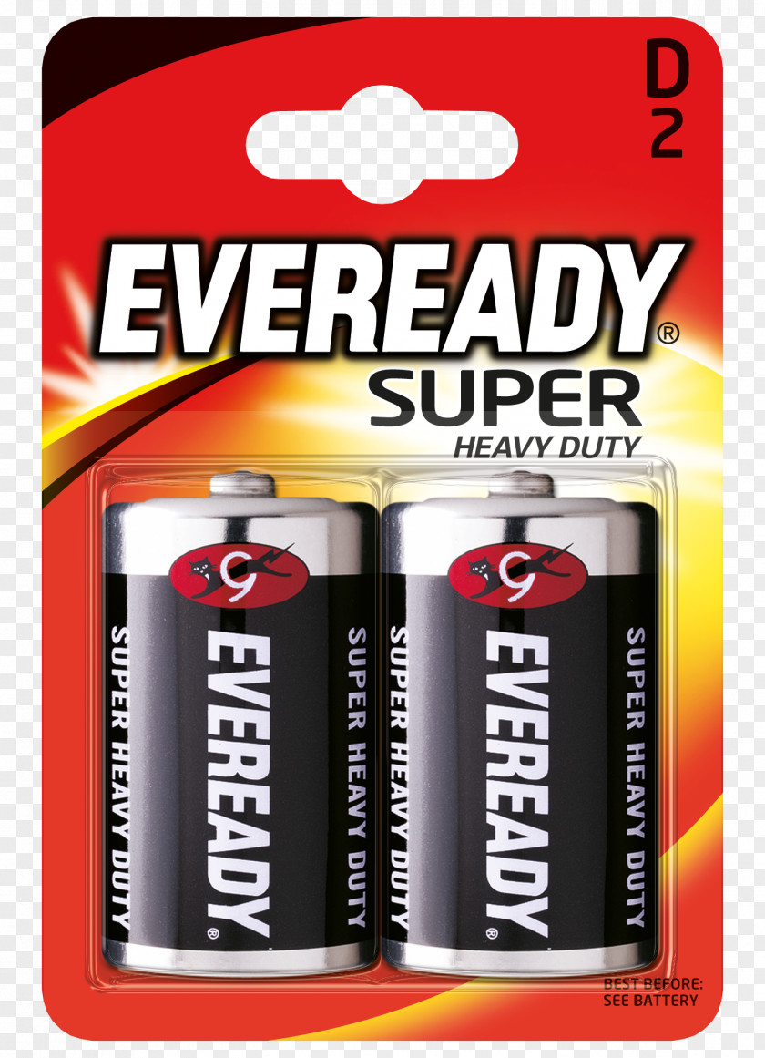 Electric Battery Eveready Company D AAA PNG