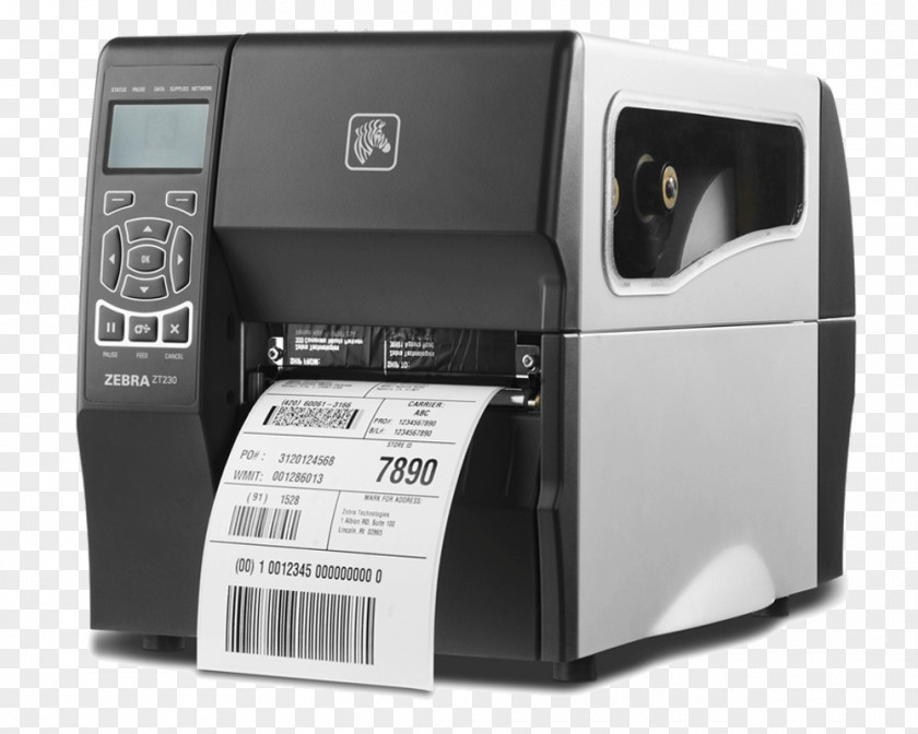 Printer Label Zebra Technologies Thermal-transfer Printing Barcode PNG