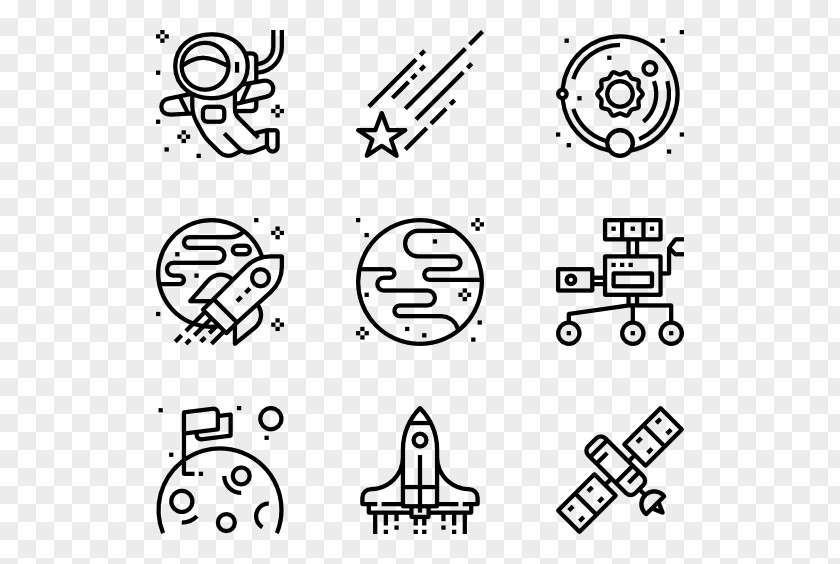 Astronomer Drawing Icon Design PNG