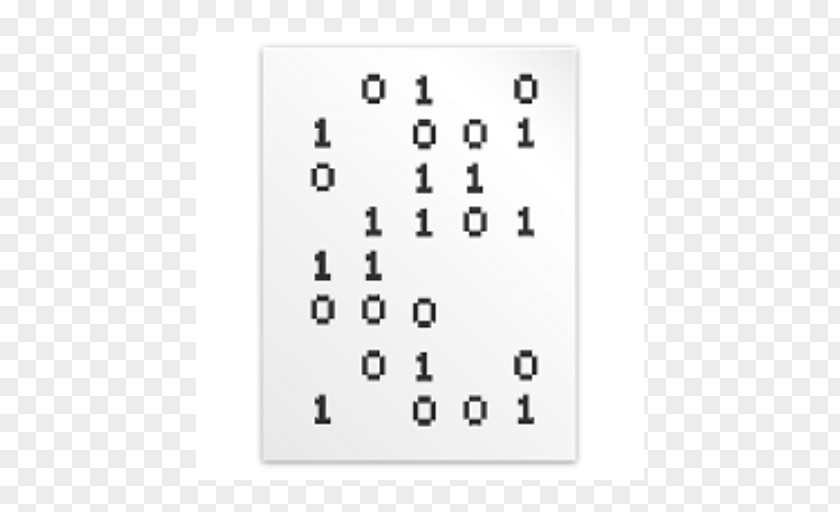 Binary File Number PNG