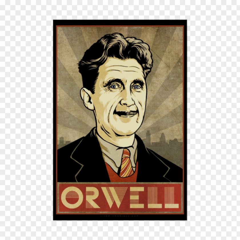 Poster Nineteen Eighty-Four Animal Farm George Orwell Big Brother Politics And The English Language PNG