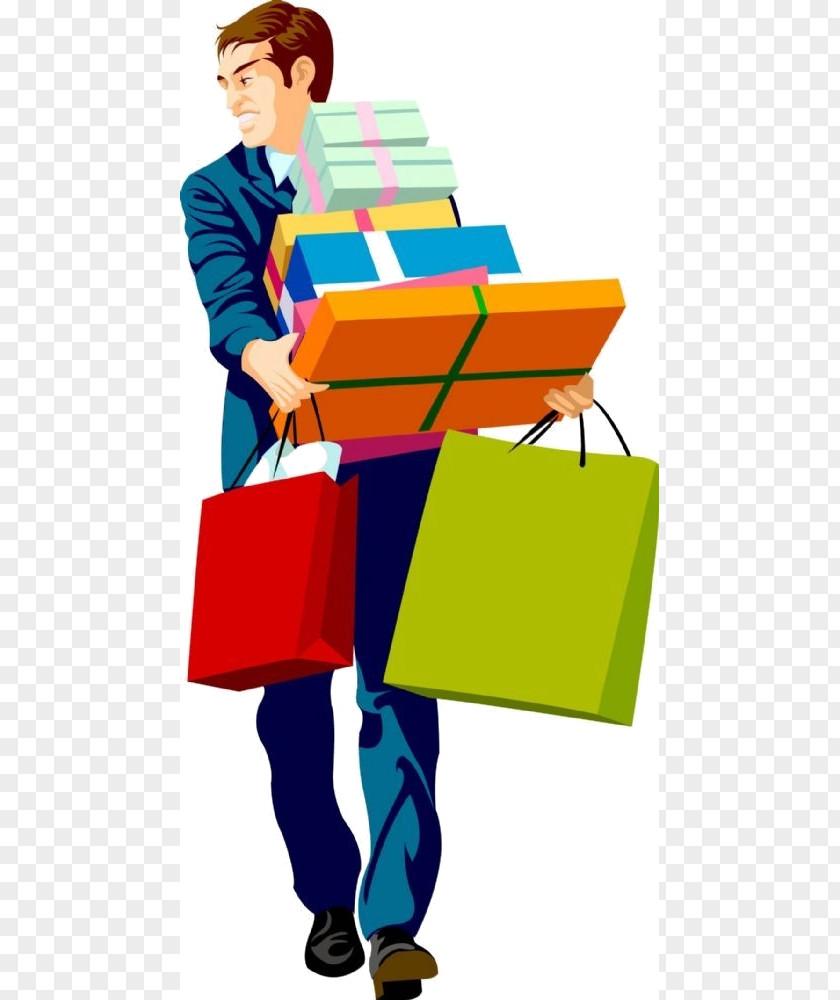 卡通人物 Shopping Bag Clip Art PNG