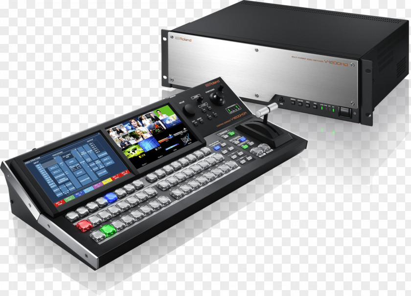 Smpte 292m Roland V-1200HD Multi-Format Video Switcher Vision Mixer Audio Mixers Serial Digital Interface High-definition PNG
