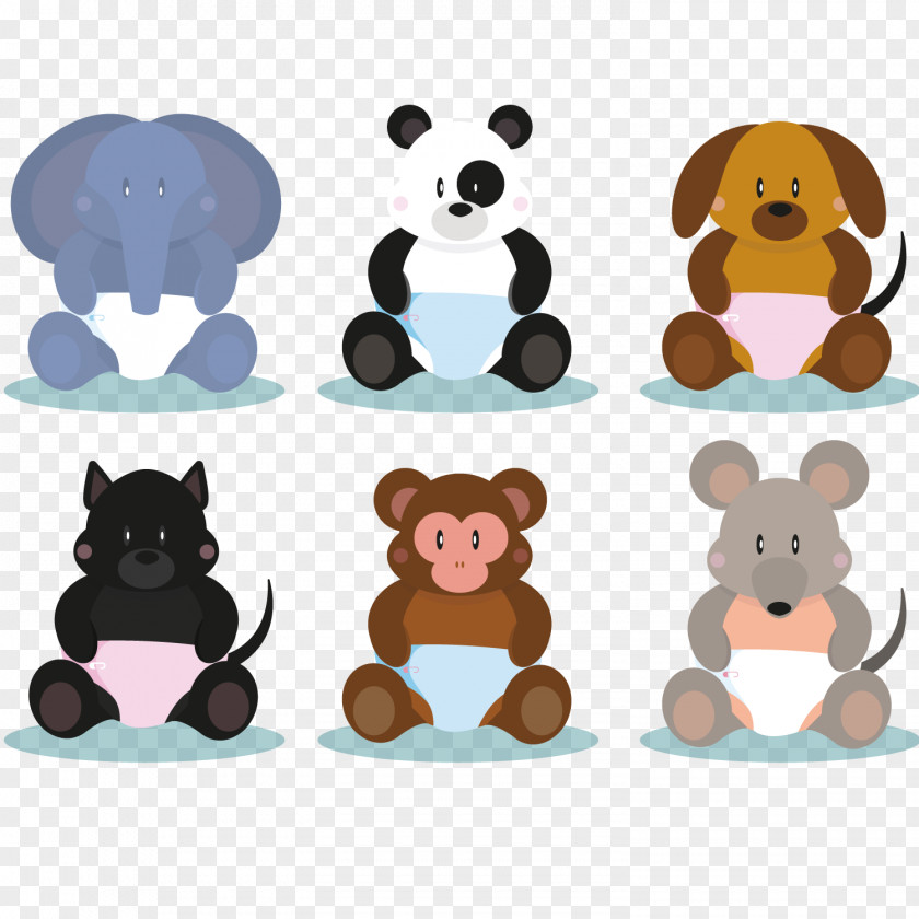 Animal Cartoon Collection PNG