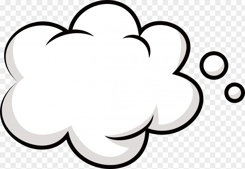 Cloud Bubble Promotion Label Clip Art PNG