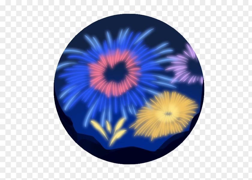 Hanabi Cobalt Blue PNG