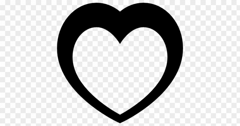 Heart White Black Red PNG