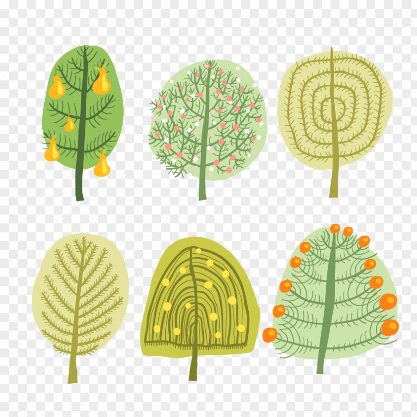 Pattern Tree Information Clip Art PNG
