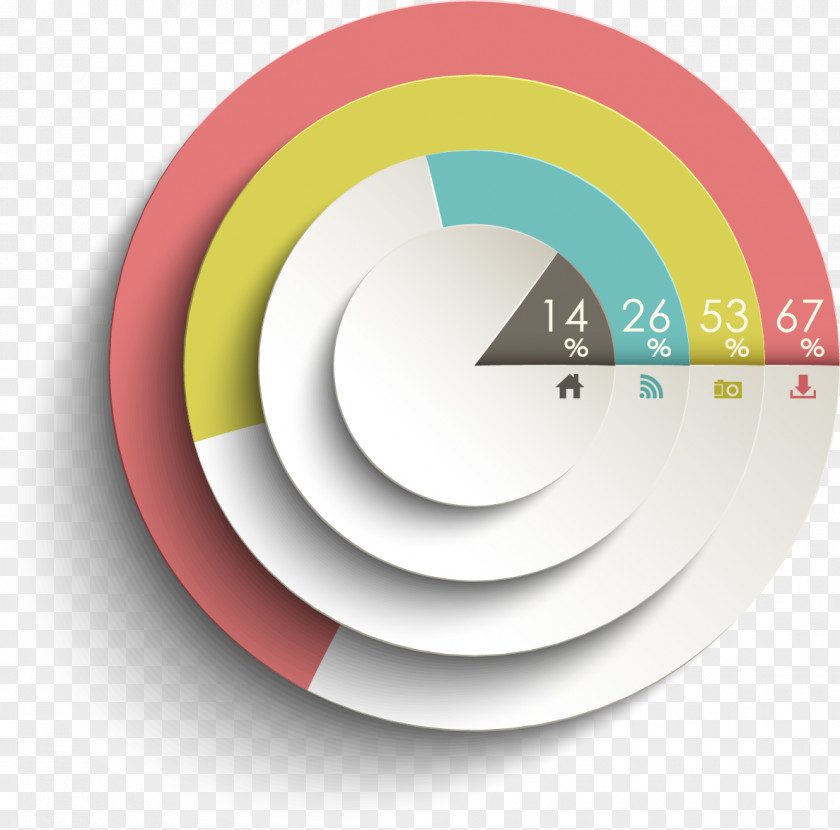 PPT Template,PPT Table Pie Chart Infographic Diagram PNG