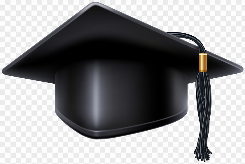 Black Graduation Cap Clip Art Image Square Academic Ceremony Hat PNG