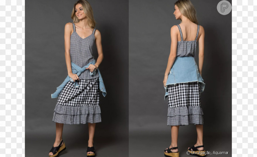 Christian Dior SE Dress Chess Waist Tartan Skirt PNG