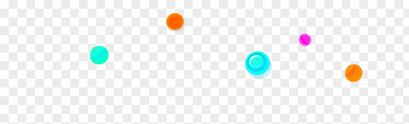 Colorful Fresh Circle Floating Material PNG