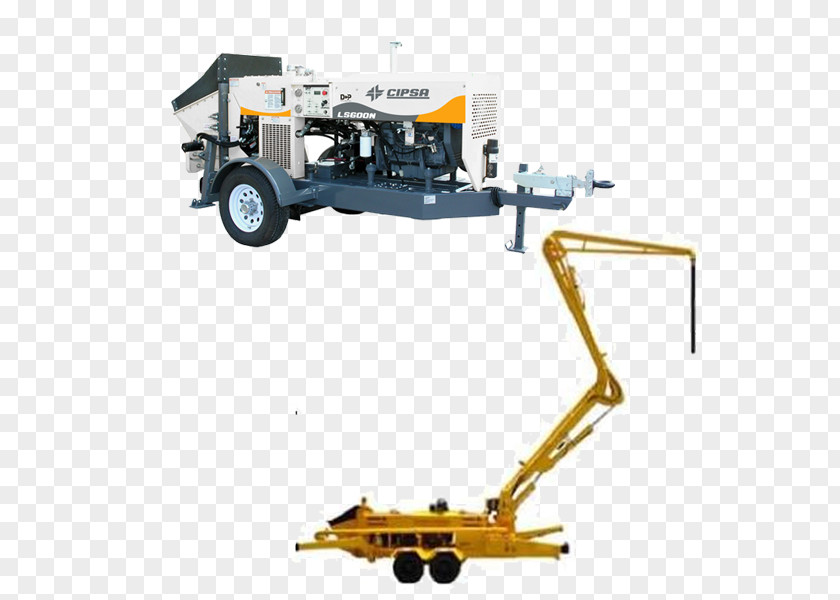 Crane Concrete Pump Machine PNG