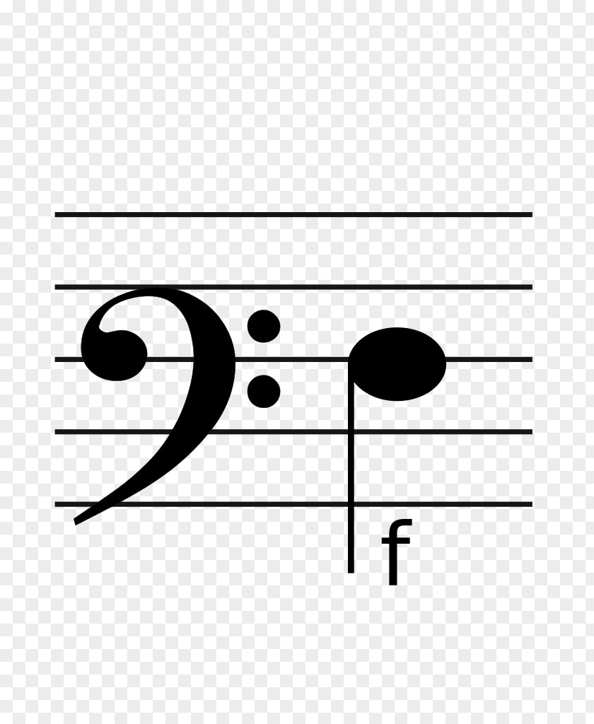 Picture Of Quarter Note Clef Bass Musical Staff PNG