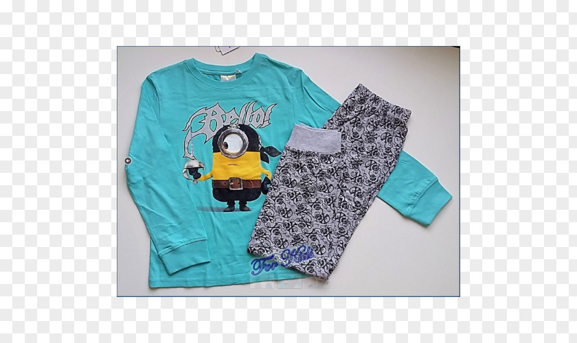 T-shirt Blue Turquoise Pajamas Cotton PNG