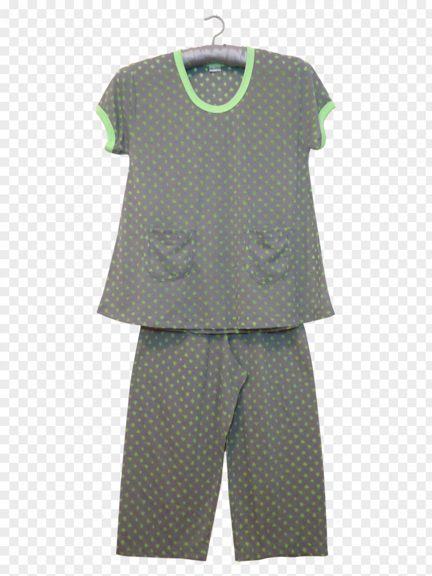 T-shirt Sleeve Polka Dot Pajamas PNG