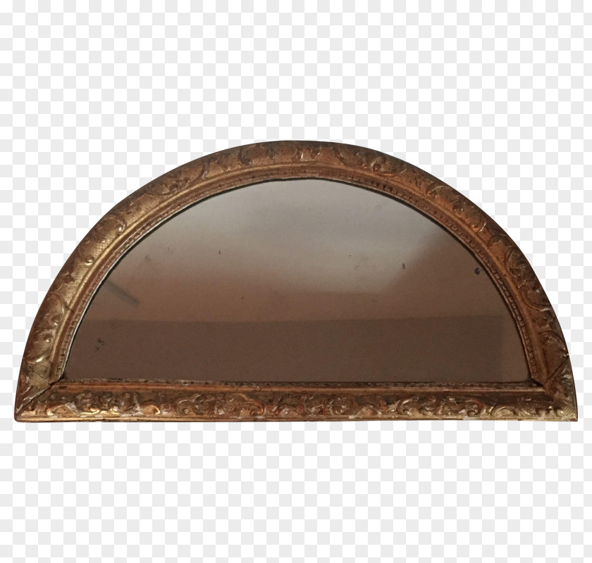 Wood 18th Century Carving Arch Mirror PNG