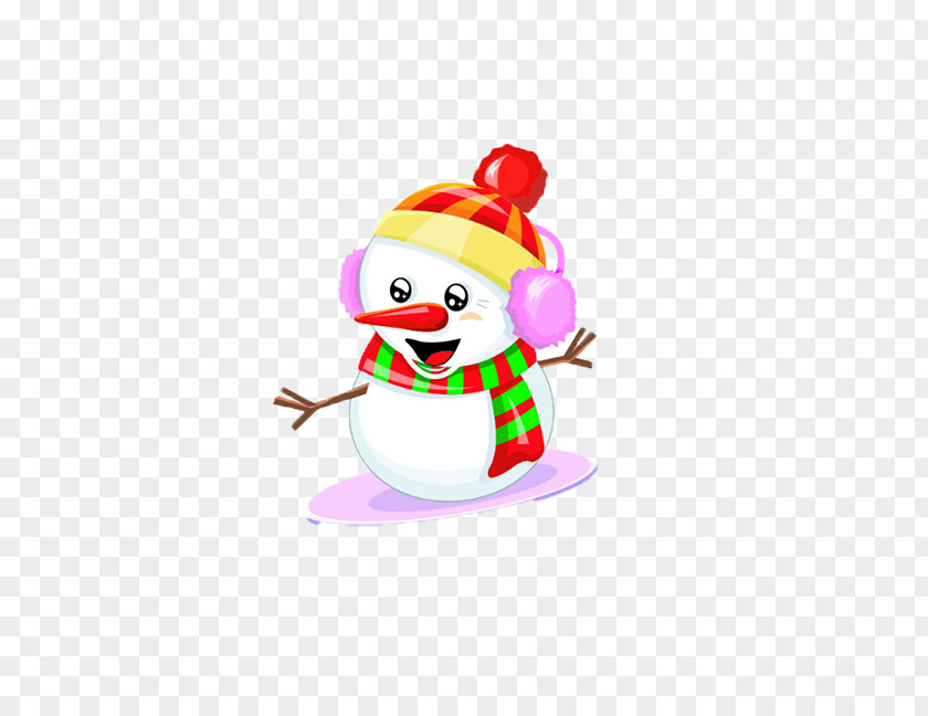 Cute Snowman Christmas PNG