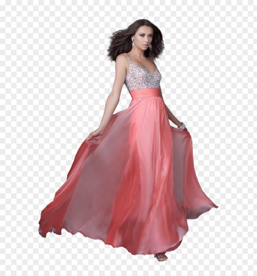 Dress Evening Gown Prom Sleeve PNG