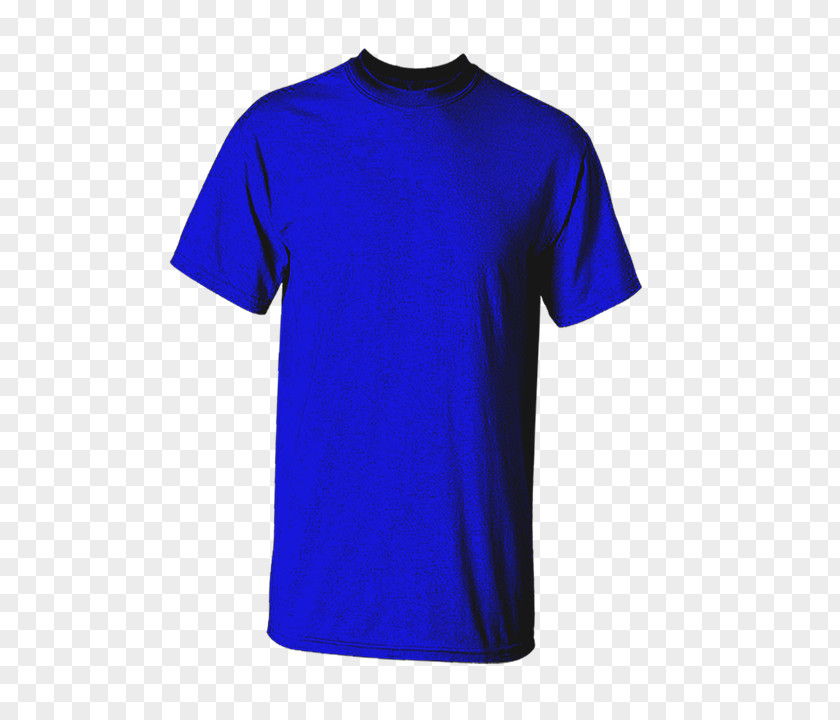 T-shirt Cobalt Blue Sleeve PNG