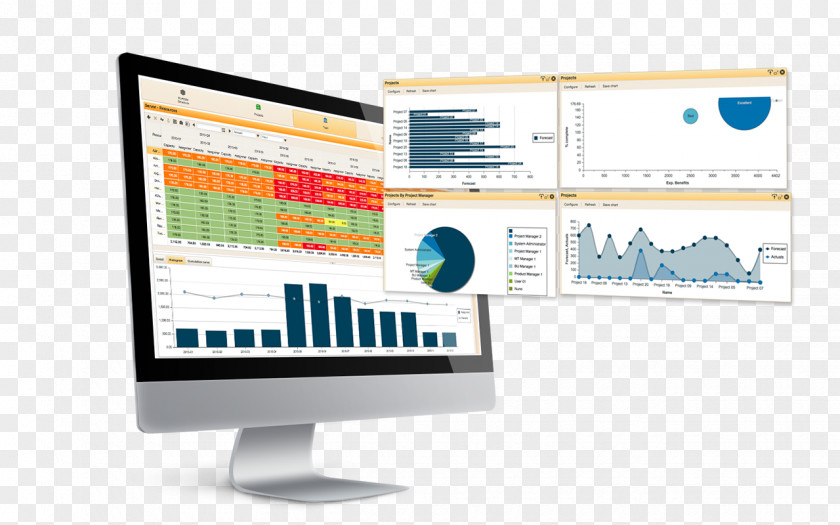 Computer Software Monitor Accessory Service System PNG