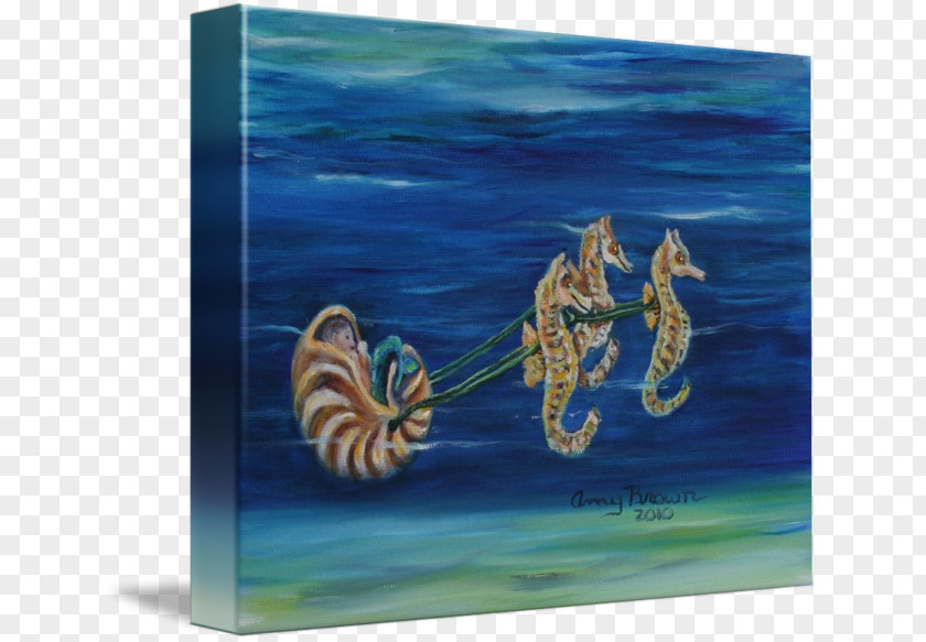 Seahorse Painting Acrylic Paint PNG
