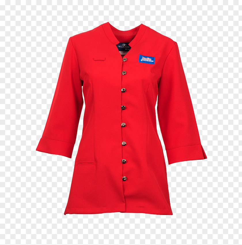 Dress Hoodie Blouse Red Overcoat Top PNG