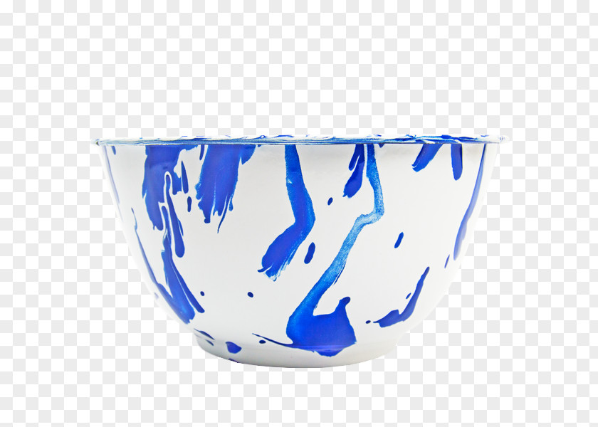 Salad-bowl Blue And White Pottery Bowl Porcelain Font PNG