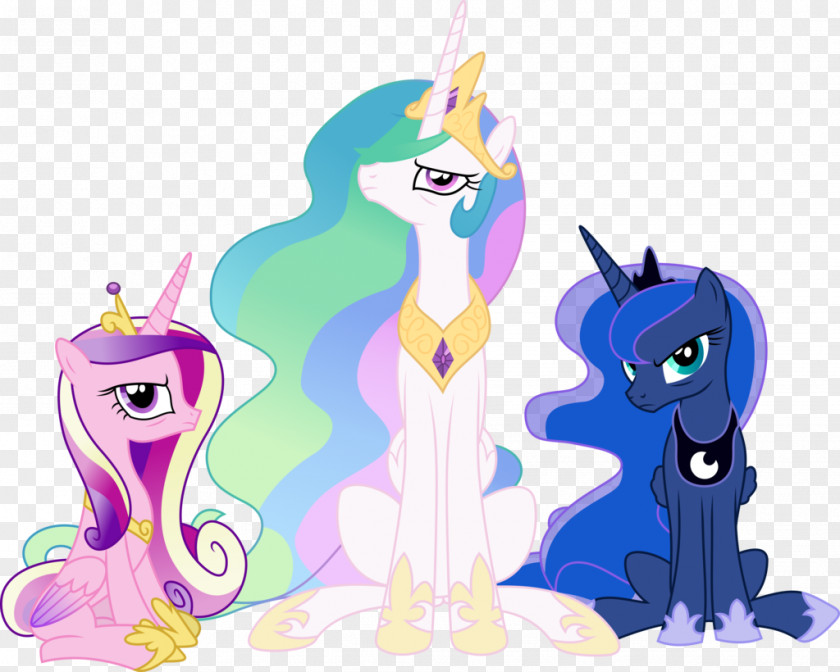 Three Princesses Cliparts Twilight Sparkle Princess Celestia Luna Pony Cadance PNG