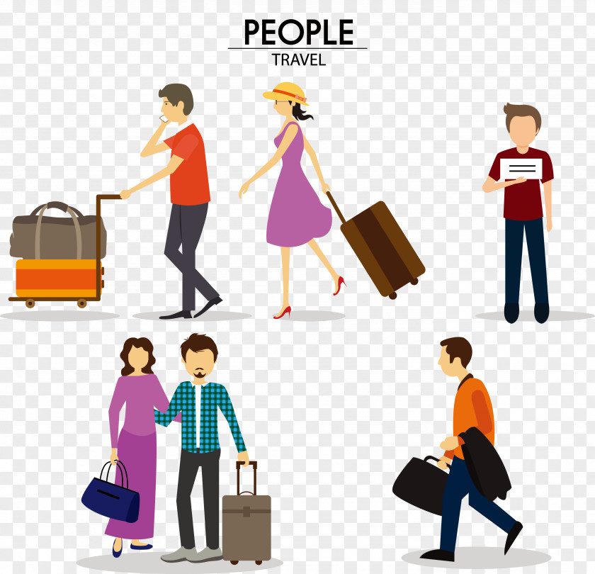 Travel Vector Illustration Material Guangzhou Baiyun International Airport Baggage Icon PNG