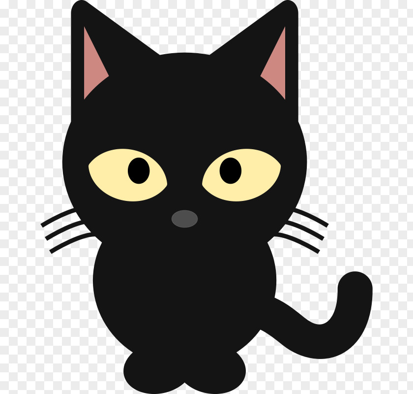 Amp Cliparts Black Cat Kitten Clip Art PNG