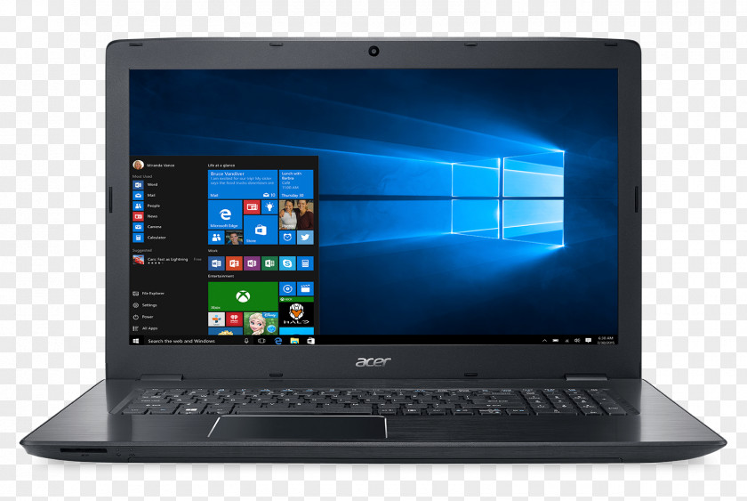 Laptop Acer Aspire Intel Core Solid-state Drive PNG