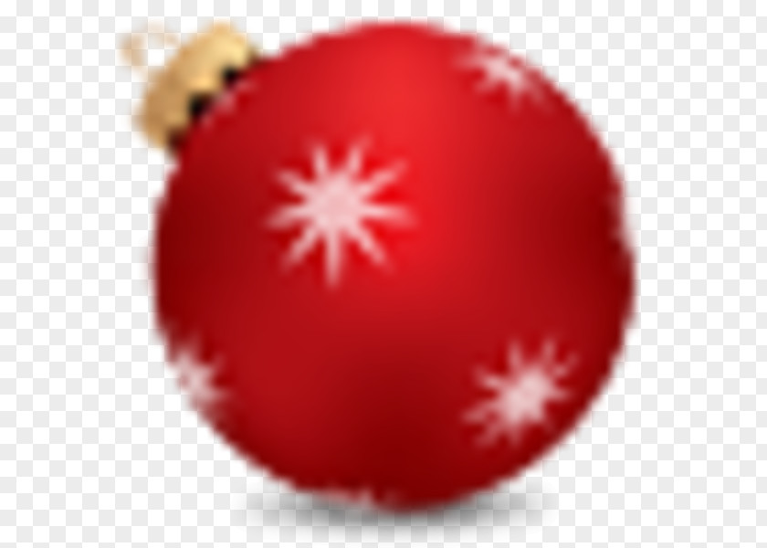 Red Christmas Ball Ornament Decoration Bombka PNG