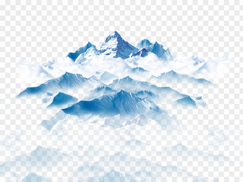 Snowy Iceberg Clip Art PNG