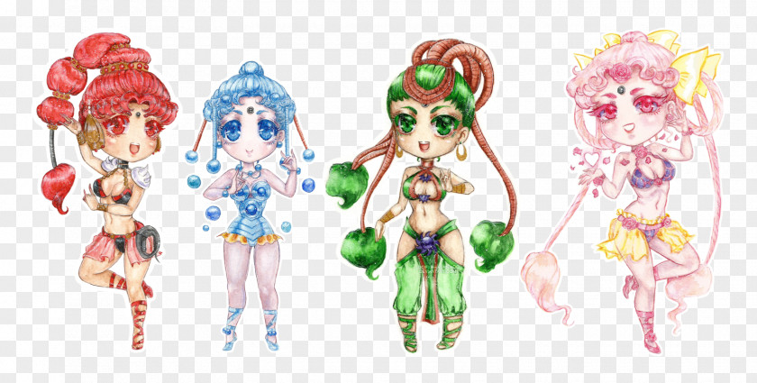 Watercolor Sailor Character Figurine Fiction PNG
