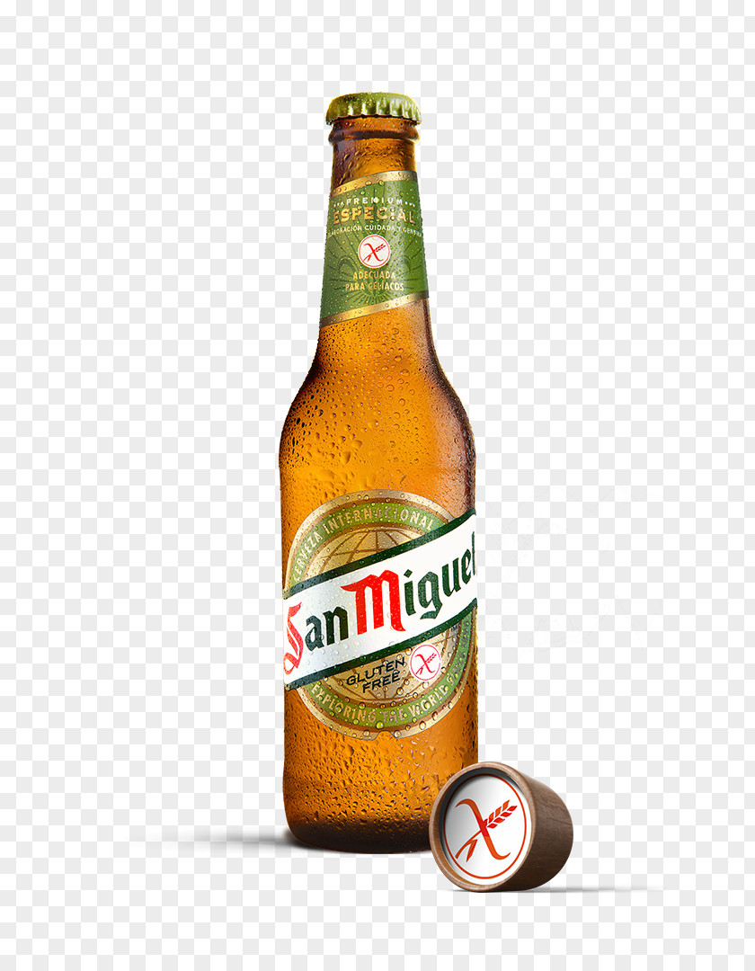 Beer Lager San Miguel Low-alcohol Gluten-free PNG