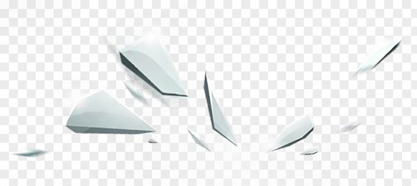 Broken Glass Element Paper White Brand PNG