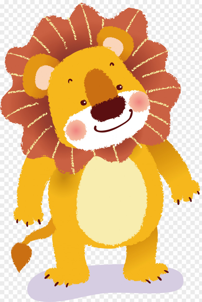 Cartoon Lion Vector Tiger PNG