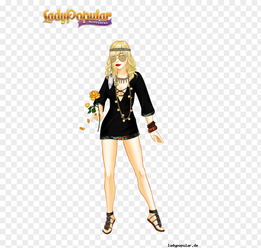 Fashion Beauty Lady Popular Costume Cartoon Character Fiction PNG