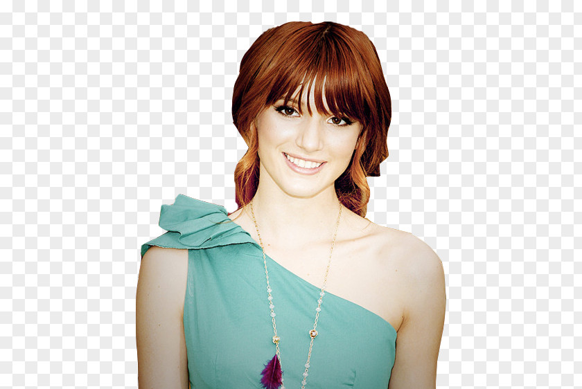 Bella Thorne Bangs Asymmetric Cut PNG