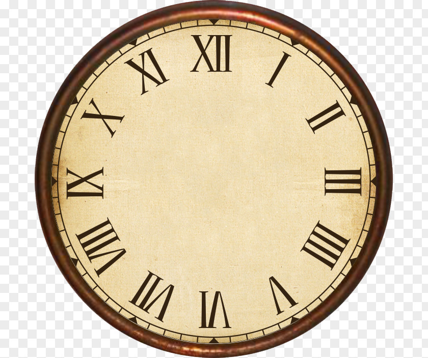 Clock Face Station Roman Numerals Time PNG