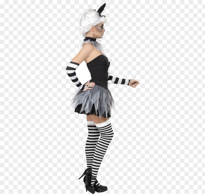 Clown Pierrot Halloween Costume Adult PNG